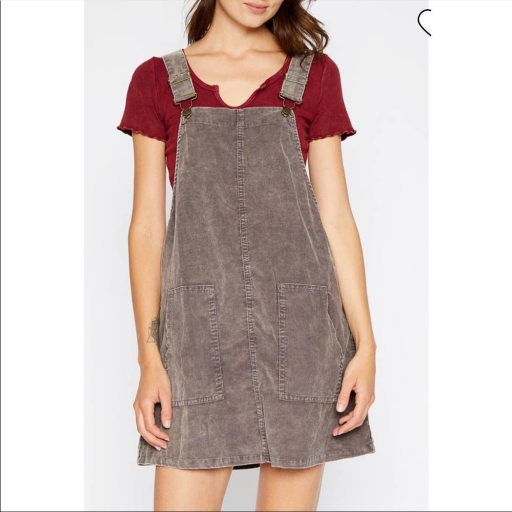 Sadie & Sage Grey Corduroy Dress